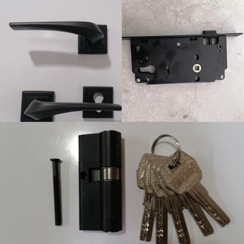 ست کامل دستگیره دو تکه مشکی کد 870 فارا