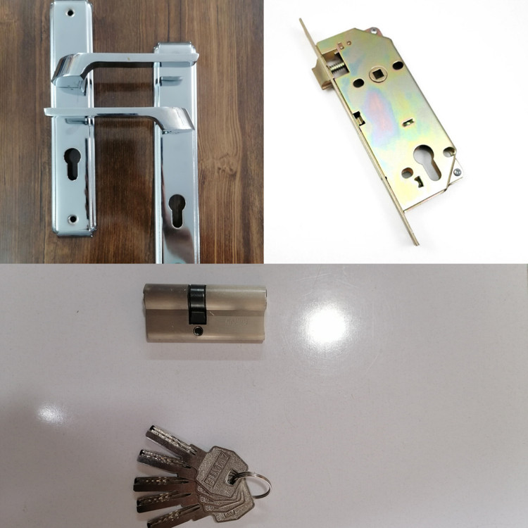 ست کامل دستگیره سوییچی کد 1135 کروم براق