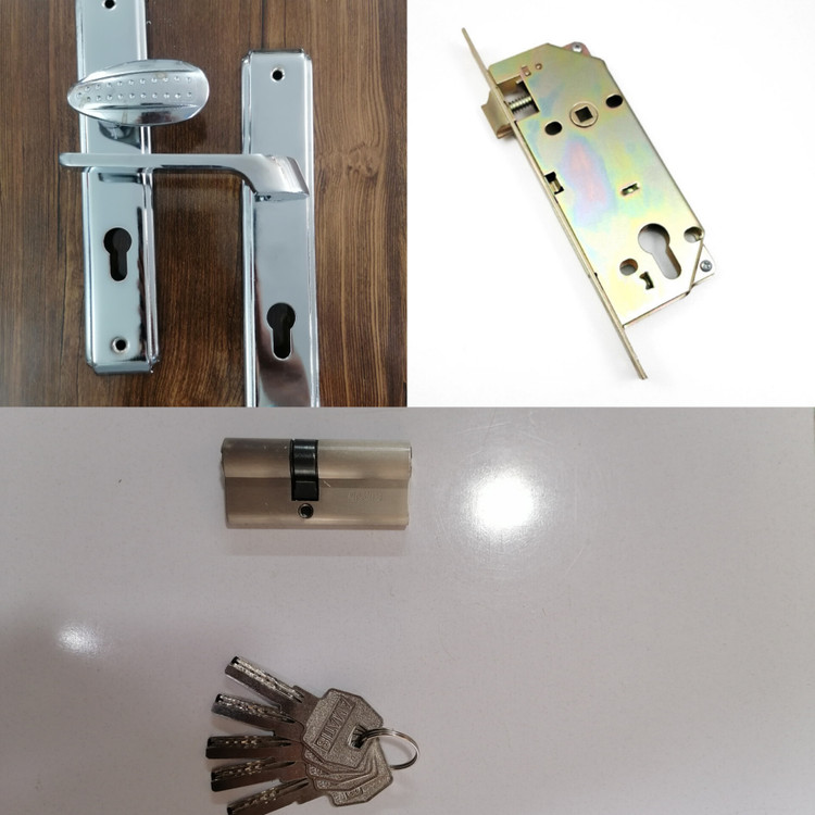 ست کامل دستگیره آپارتمانی کد 1135 کروم براق