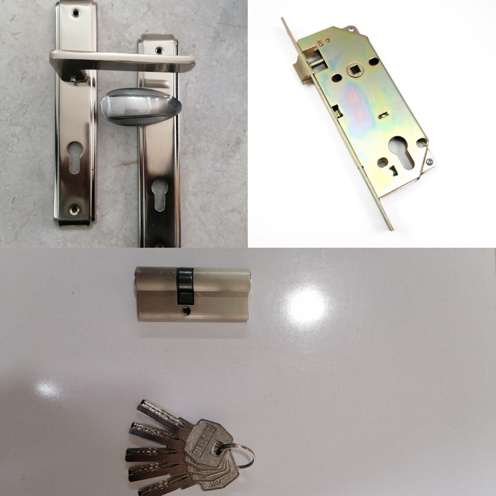 ست کامل دستگیره آپارتمانی کد 26 کروم مات